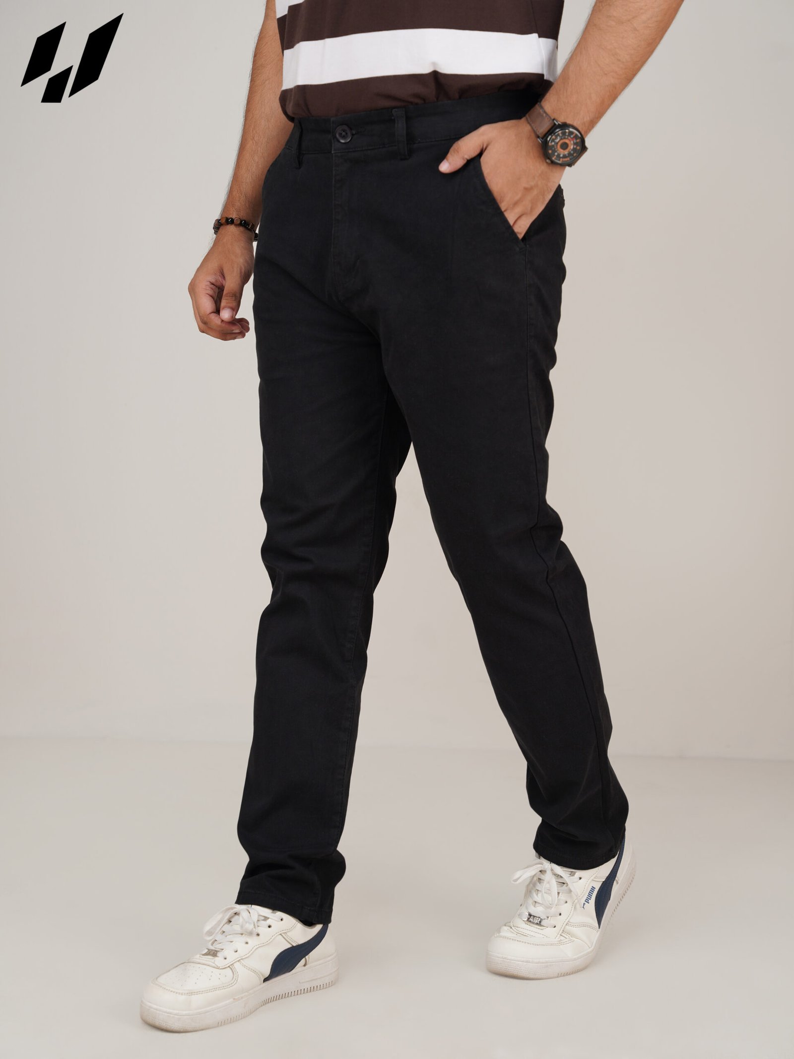 Premium Black Twill Pants