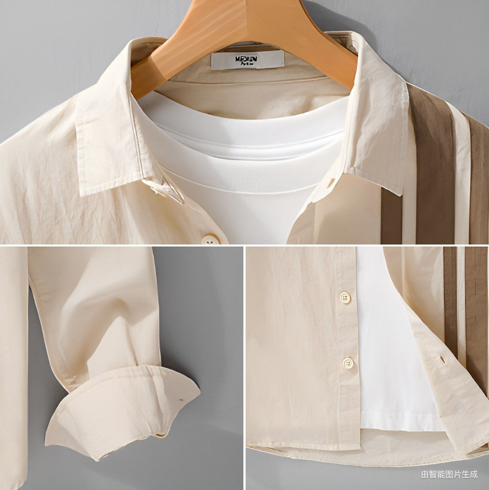 Contrast Panel Shirt