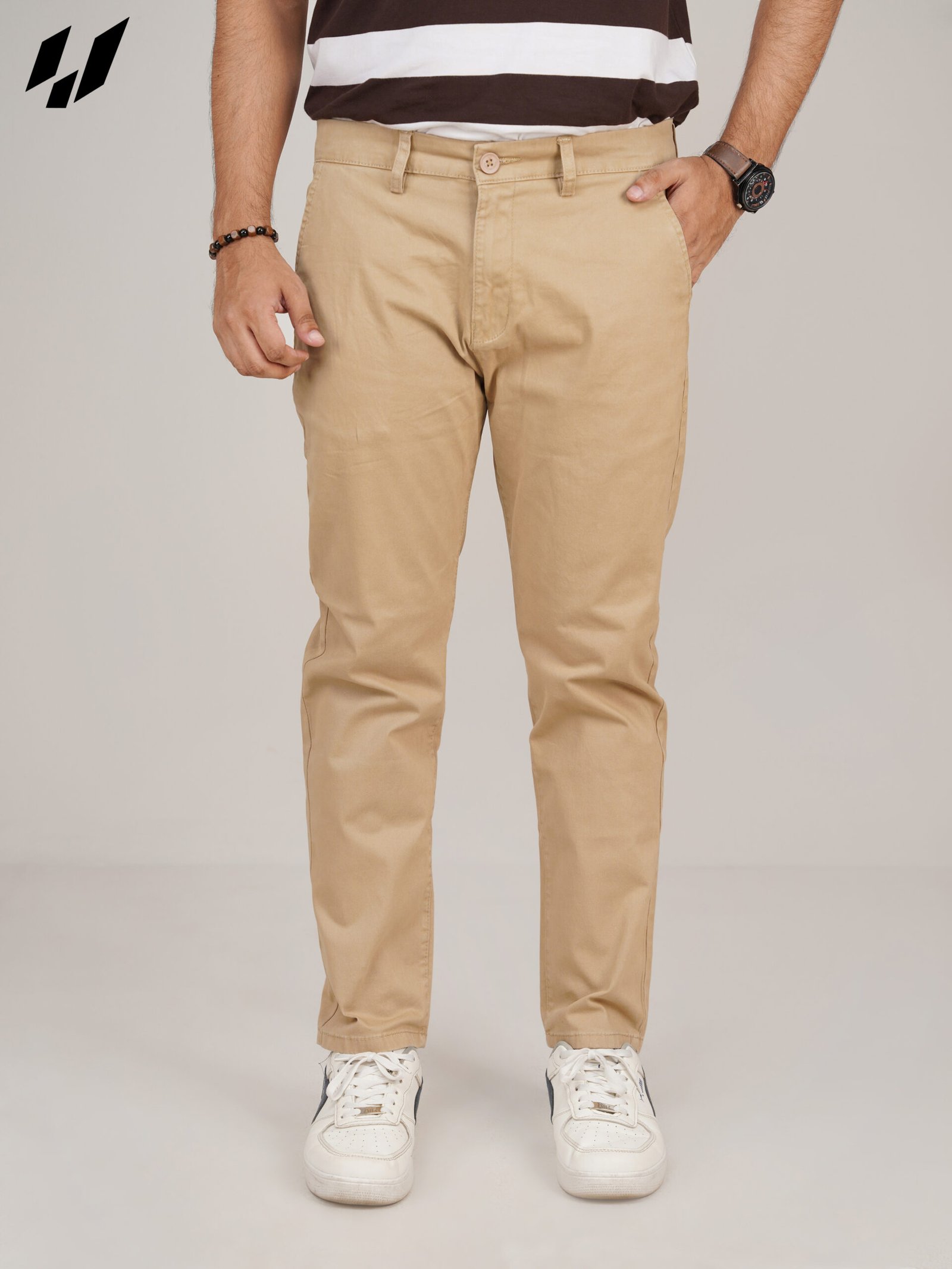 Premium Off White Twill Pants